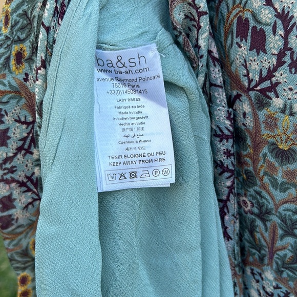 New Ba&sh Phoenix Maxi Dress in Amanda RUM Amsterdam Size Large - Picture 12 of 15